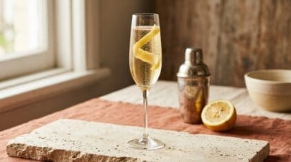 The French 75. Food & Drinks recipe photo.