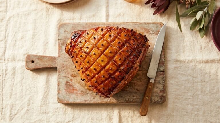 Honey & Brown Sugar Glazed Christmas Ham