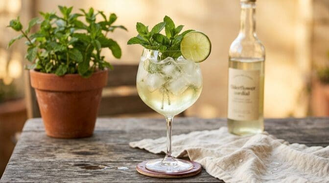 The Hugo Spritz. Food & Drinks recipe photo.