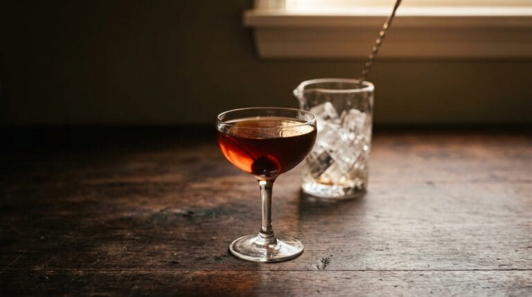 The Manhattan. Food & Drinks recipe photo.