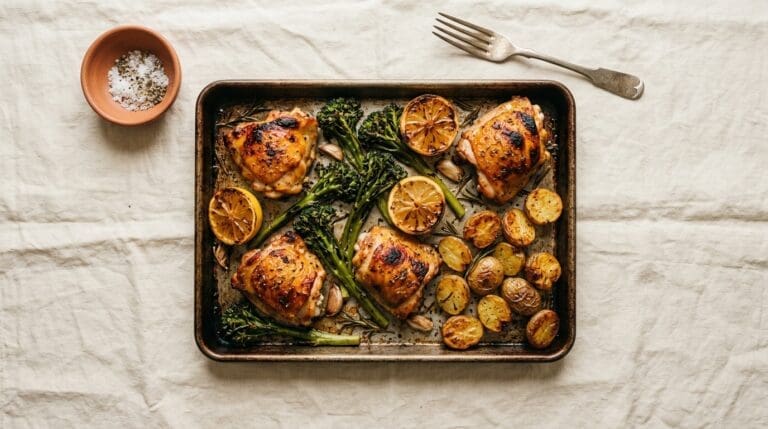 Sheet Pan Lemon Chicken & Vegetables