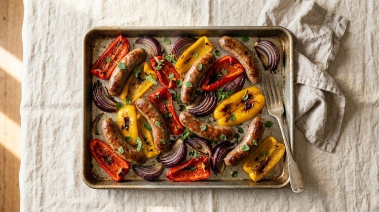Sheet Pan Italian Sausage & Peppers