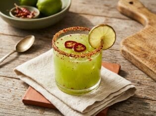 Spicy Margarita cocktail variation of The Classic Margarita. Food & Drinks recipe photo.
