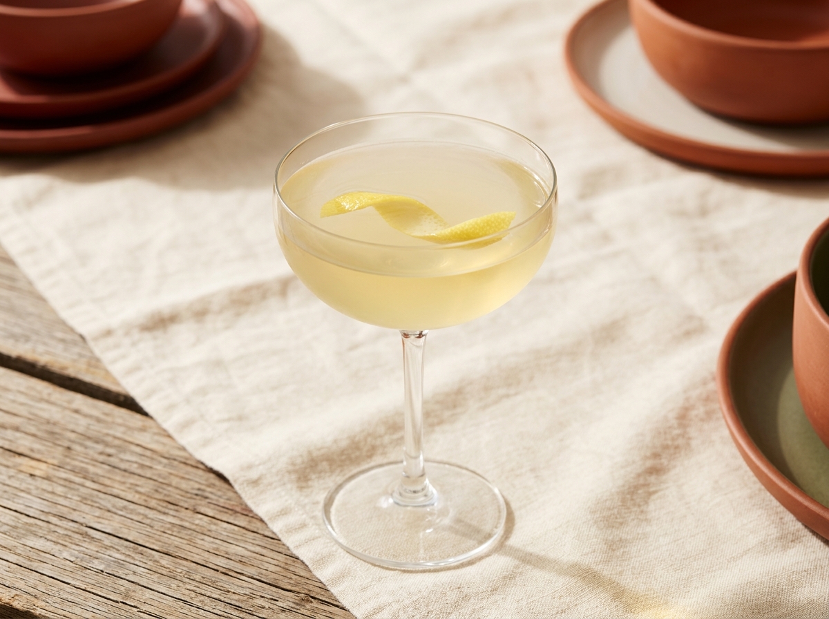 The White Cosmo cocktail variation of The Cosmopolitan. Food & Drinks recipe photo.