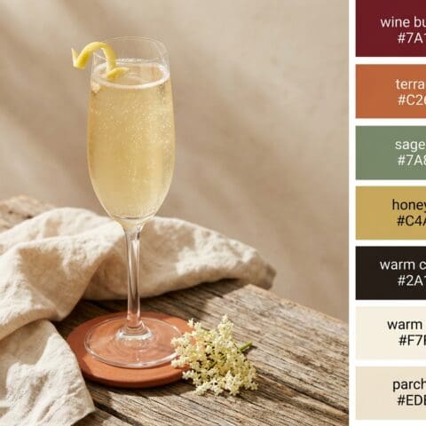 The Elderflower 75 cocktail variation of The French 75. Food & Drinks recipe photo.