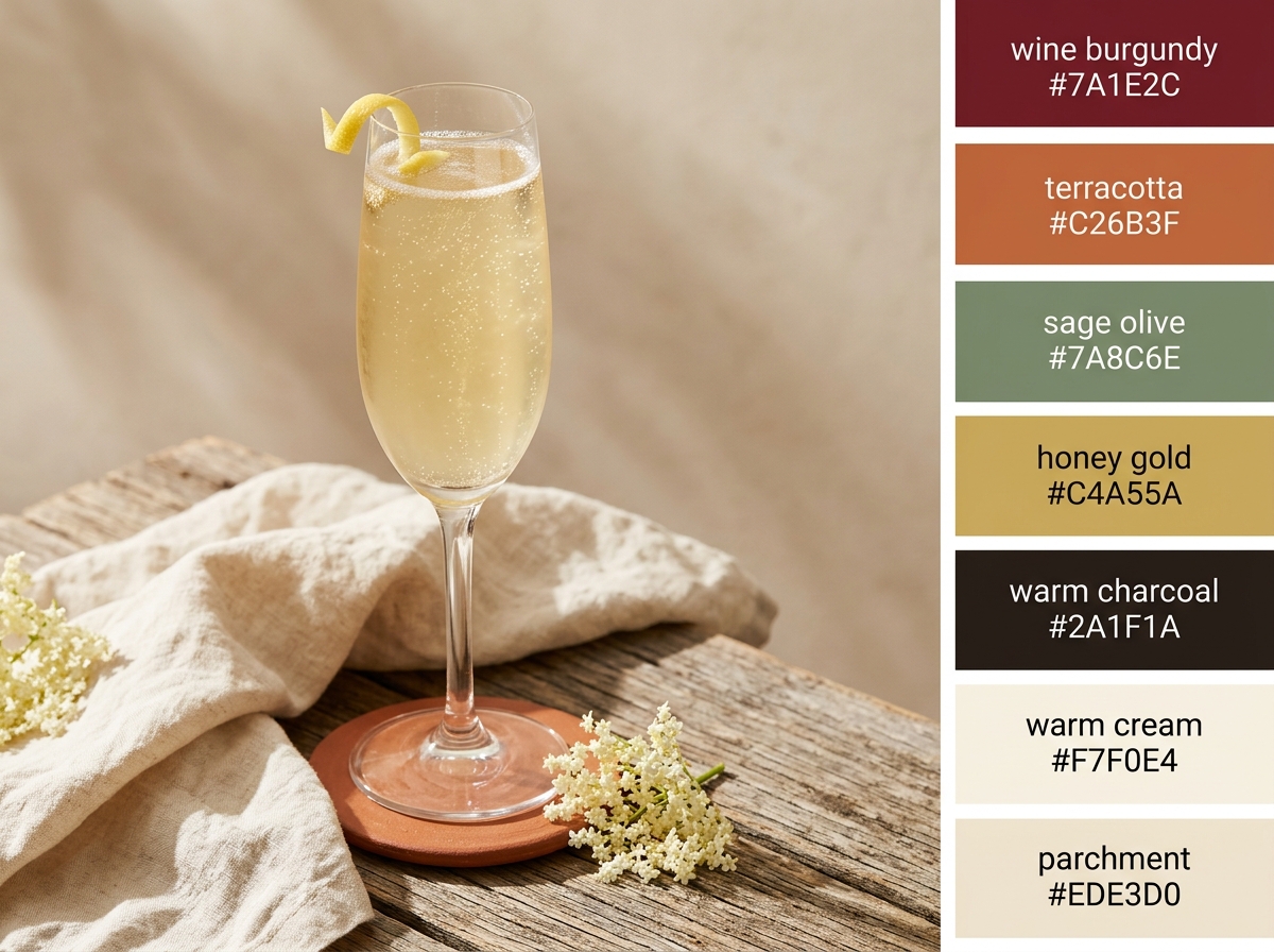 The Elderflower 75 cocktail variation of The French 75. Food & Drinks recipe photo.