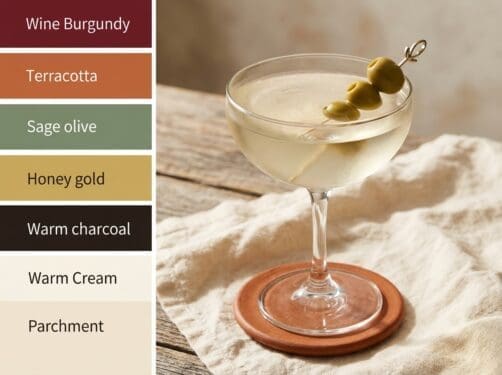 The Dirty Martini cocktail variation of The Martini. Food & Drinks recipe photo.