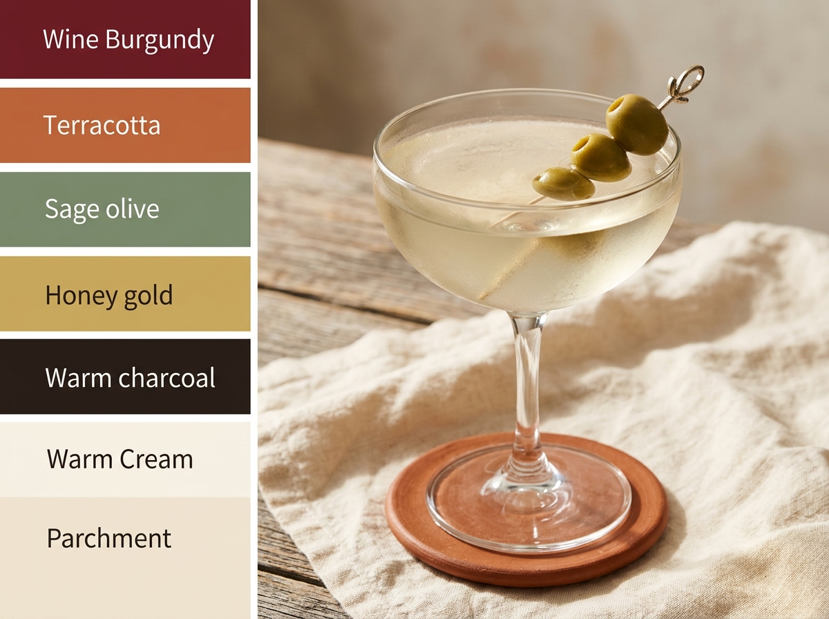 The Dirty Martini cocktail variation of The Martini. Food & Drinks recipe photo.