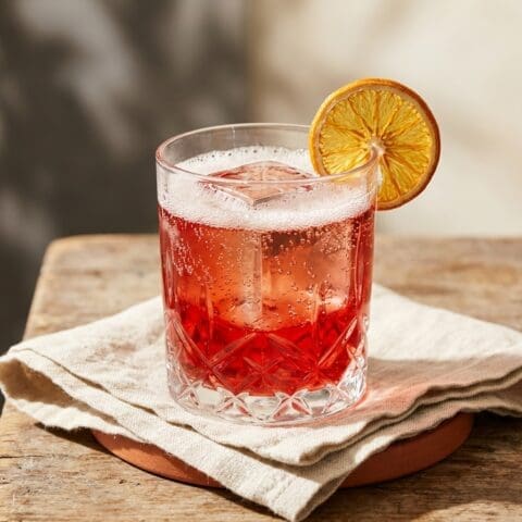 Negroni Sbagliato cocktail variation of The Negroni. Food & Drinks recipe photo.