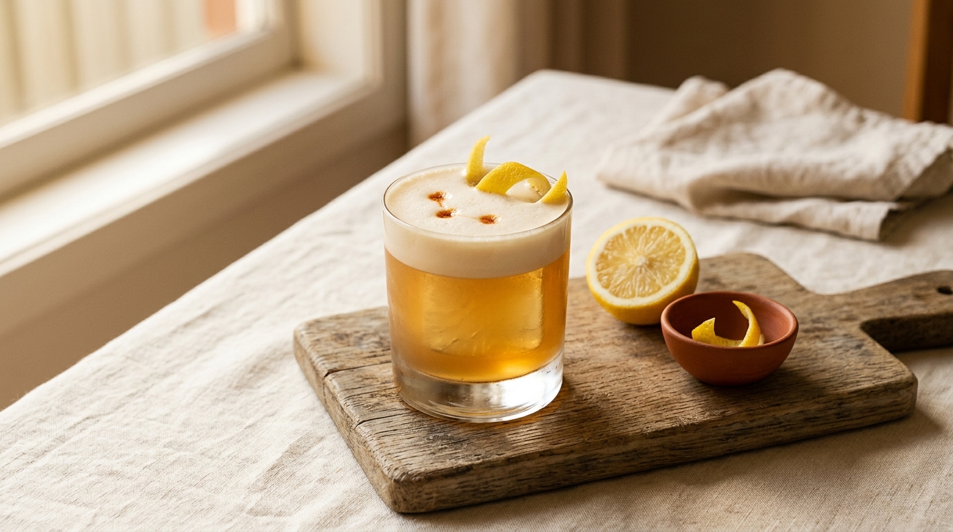 A Whisky Sour if the weather is cool